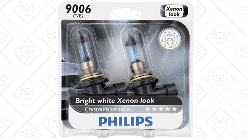 Philips CrystalVision Headlight Bulb 2-Packs, 20% off at checkout